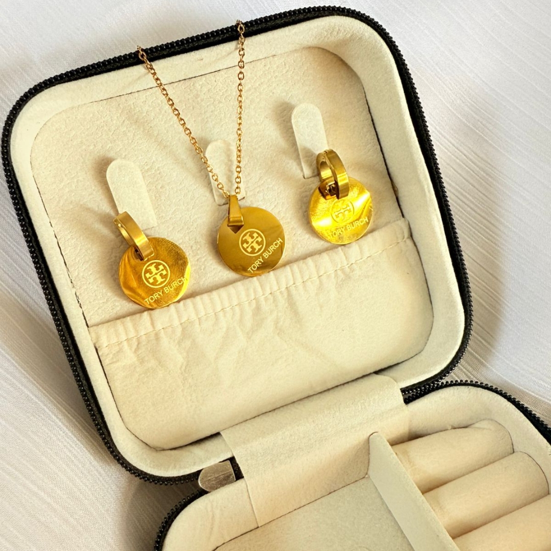 Tory Burch Gold Coin Necklace - Image 2